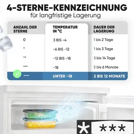 Bomann KS 7251 Kühlschrank (109 l, 850 mm hoch, Weiß)