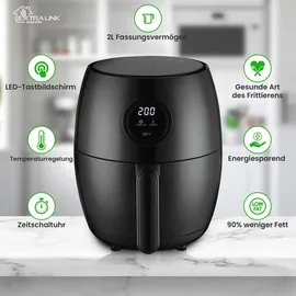Extralink Heißluftfritteuse SJ-200 2L schwarz