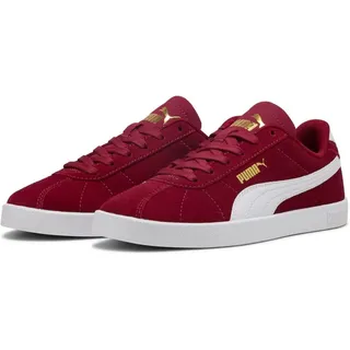 Puma PUMA Club II JR, Unisex Sneaker, Dark Crimson-PUMA White-PUMA Gold,