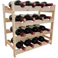 Relaxdays Weinregal 45 x 42 x 45 cm Natur