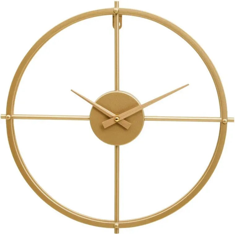 Premier Housewares Kent Wanduhr, klein, Goldoberfläche