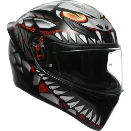 AGV K1 S Lyzard Helm, schwarz/grau/rot, S (55/56)