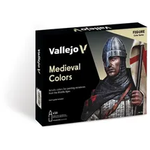Acrylicos Vallejo Model Color Set 16 St. Medieval Colors