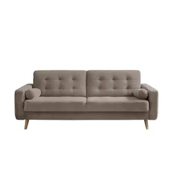 Schlafsofa mit Bettkasten Fjord ¦ beige ¦ Maße (cm): B: 226 H: 88 T: 90