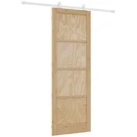 vidaXL Schiebetür rechts 83 x 232 cm weiß