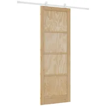 vidaXL Schiebetür rechts 83 x 232 cm weiß
