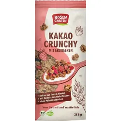 Rosengarten Kakao Crunchy Erdbeeren bio