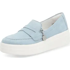 remonte Plateau Slipper Damen Hellblau 40