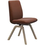 Polsterstuhl STRESSLESS "Laurel", braun (copper paloma, schwarz), B:49cm H:92cm T:59cm, Leder PALOMA: PALOMA ist ein durchgefärbtes Semianilin-Möbelleder mit natürlicher Narbung., Stühle, Polsterstuhl, Low Back, Größe L, mit schräggestellten Beinen in Schwarz