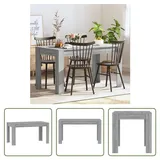 The Living Store Esstisch Grau Sonoma 140x74,5x76 cm Holzwerkstoff - Grau