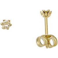 Firetti Paar Ohrstecker »Schmuck Geschenk Gold 750 Ohrschmuck Solitär«, mit Brillant - Krappenfassung 99625821-0 gelbgoldfarben 0,15 ct LR = lupenrein,