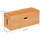Relaxdays Kabelbox 14 x 34 x 14 cm 1-tlg. braun