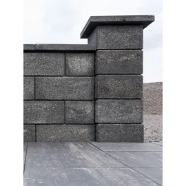 Diephaus Mauer Canta Pfeilerstein Quarzit 37,5 x 37,5 x 20 cm
