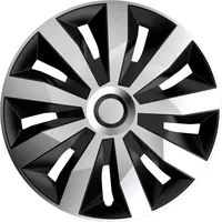 Auto-Style AutoStyle 4er Set Radzierblenden Penta 14-Zoll Silber/Schwarz