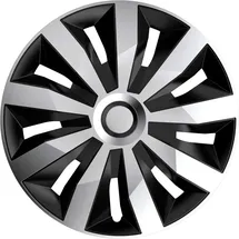 Auto-Style AutoStyle 4er Set Radzierblenden Penta 14-Zoll Silber/Schwarz