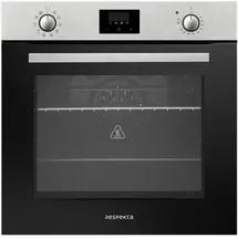 Respekta Backofen autark Einbau Edelstahl Herd Grill Heißluft Timer Ofen Jim 72L Respekta