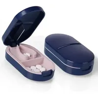 Tablettenteiler 2-in-1 mit Aufbewahrungsfach, scharfen