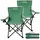 24move Campingstuhl 2er Set Grün