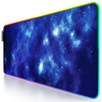 Titanwolf RGB Gaming Mauspad, Mousepad XL 800 x 300mm verbessert Präzision & Geschwindigkeit, Blaue Sterne