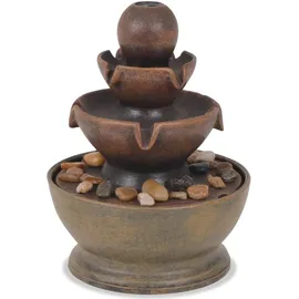 vidaXL Zimmerbrunnen mit Pumpe Polyresin