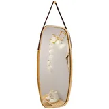 Costway Wandspiegel 44 x 77 cm Beige