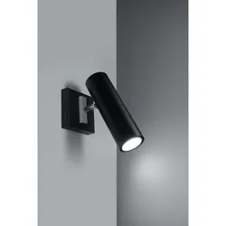 Wandleuchte Wandlampe Schwarz Verstellbarer Spot Wohnzimmer Küche Esszimmer