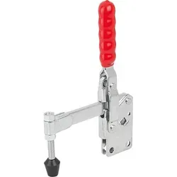 SCHNELLSPANNER VERTIKAL VERTIKAL, FUß SENKRECHT F2=4000, VOLLER HALTEARM M10X85, STAHL VERZINKT, KOMP:KUNSTSTOFF