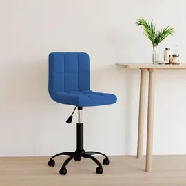 vidaXL Bürostuhl Drehbar Samt Blau