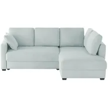 bobb Ecksofa mit Boxspringpolsterung Lisa de Luxe ¦ blau ¦ Maße (cm): B: 235 H: 90 T: 184.0