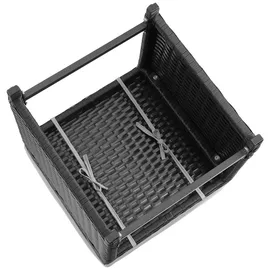 Tectake Monopoli Rattanlounge-Set 4-tlg. schwarz