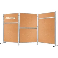 FRANKEN Trennwand ECO, doppelseitig EL-UTK60, braun 120,0 x 60,0 cm