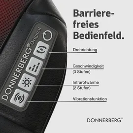 Donnerberg Premium Nackenmassagegerät + Bambus Reisekissen - Black