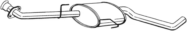 BOSAL Mittelschalldämpfer 283751 für Vaughall