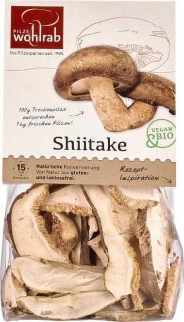 Pilze Wohlrab Shiitake getrocknet bio