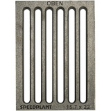 SPEEDPLANT Hochwertiger Ascherost 15,7 x 22 cm (16 x 22 cm) Ofenrost Kaminrost Liegerost Tafelrost Feuerrost - Premiumqualität, Stärke 13 mm