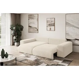 altdecor Ecksofa Ottomane links ESKAR-L 266x176x72 Taupe Cord