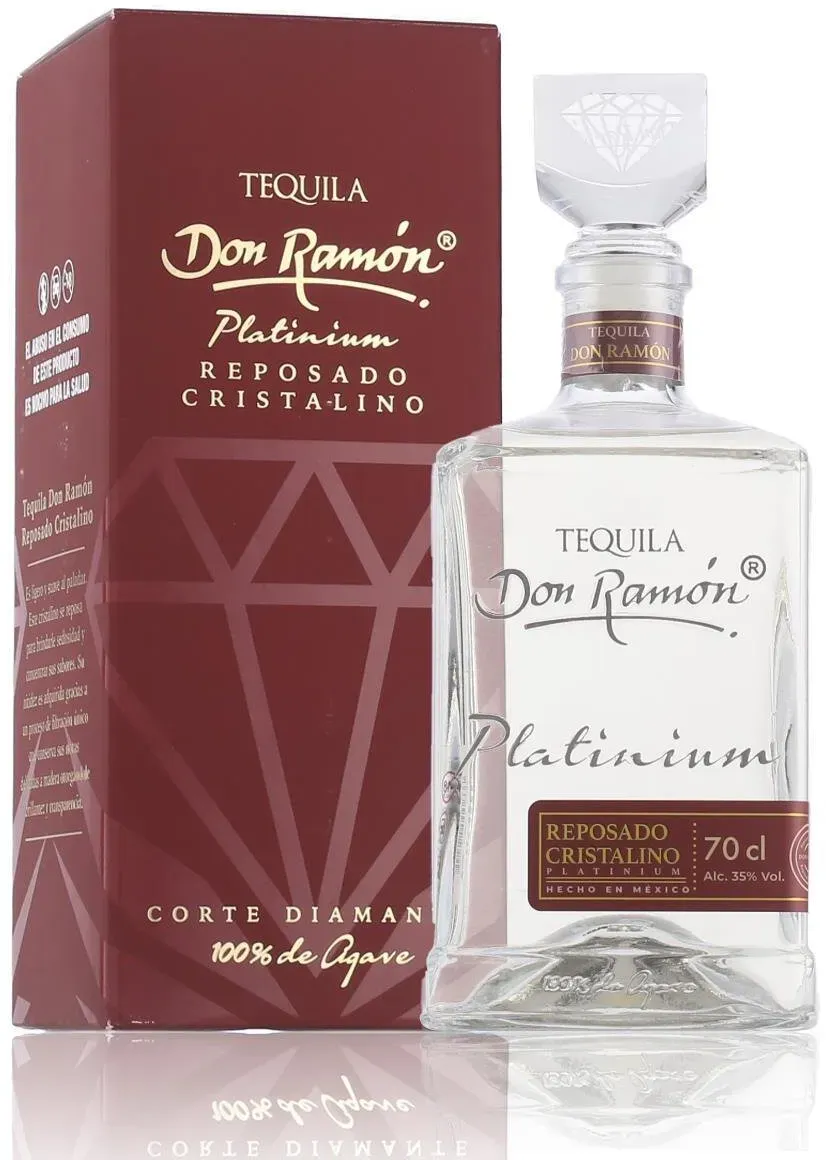 Don Ramon Tequila Platinium Reposado Cristalino 35% Vol. 0,7l in Geschenkbox