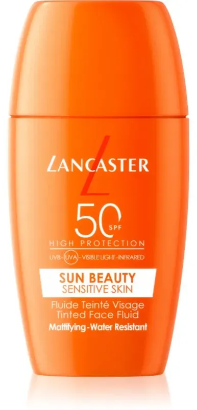 Lancaster Sun Sensitive Tinted Mattifying Fluid mattierende Emulsion wasserfest SPF 50 30 ml