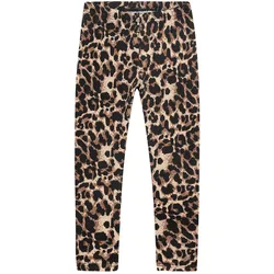 Thermoleggings DANAMADE "DANAMADE Thermoleggings DDOLLY", Mädchen, Gr. 158, EURO, bunt (leo), 95% Polyester 5% Elasthan, Hosen