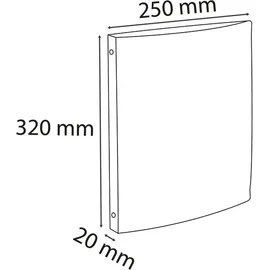 Exacompta Ringbuch DIN A4 15 mm Schwarz 5 St.