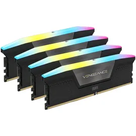 Corsair Vengeance RGB DDR5-5600 128GB Kit (4x32GB) CL40 Schwarz CMH128GX5M4B5600C40