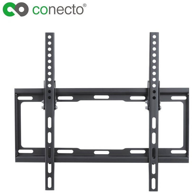 conecto TV Wandhalter für LCD LED Fernseher & Monitor TV-Wandhalterung, (bis 52 Zoll, neigbar) schwarz
