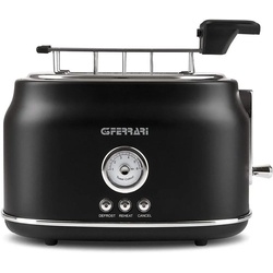 G3Ferrari Toaster G1013400 Toaster ARTISTA schwarz 750 W Edelstahl Camping Küche schwarz