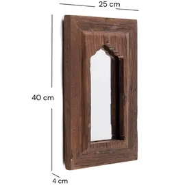 DESIGN DELIGHTS Wandspiegel Sara 40 x 4 cm Braun