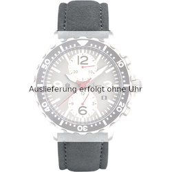 Sinn Leder Lederarmband Alcantara 22mm/20mm BK51225002502A - grau