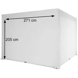 MCW Seitenwand für Pergola MCW-L46 4 Stück 2,71 x 2,05 m Weiß