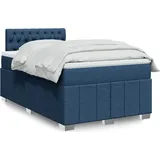 Maison Exclusive - Boxspringbett mit Matratze Blau 120x200 cm Stoff - Blau