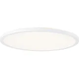 BRElight LED Panel mit Memory Funktion und Timer - dimmbare Deckenaufbau-Paneel - CCT Lichtfarbe: 3000K bis 6500K einstellbar über Fernbedienung - 42 cm Durchmesser - aus Kunststoff in Weiß