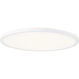 BRElight LED Panel mit Memory Funktion und Timer - dimmbare Deckenaufbau-Paneel - CCT Lichtfarbe: 3000K bis 6500K einstellbar über Fernbedienung - 42 cm Durchmesser - aus Kunststoff in Weiß