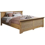 Home Affaire »Rauna, Landhausstil, edles Design mit Lamellen und Kassetten, 2 Farben«, (Breite/Belastbarkeit 180cm=220 KG, 90cm=120KG), FSC® zertifiziertes Kieferholz, massive Qualität mit Lattenrost